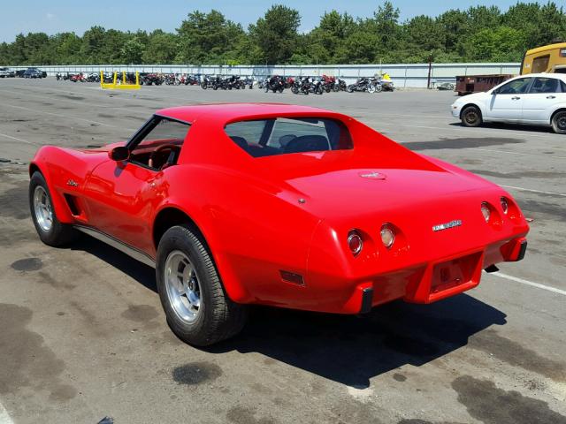 1Z37L7S443446 - 1977 CHEVROLET STINGRAY RED photo 3