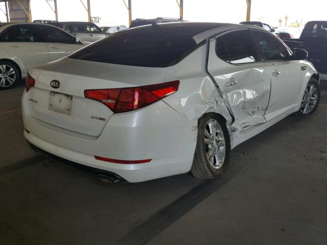 5XXGN4A79DG145383 - 2013 KIA OPTIMA EX WHITE photo 4