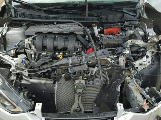 3N1AB7AP4HY337410 - 2017 NISSAN SENTRA S SILVER photo 7