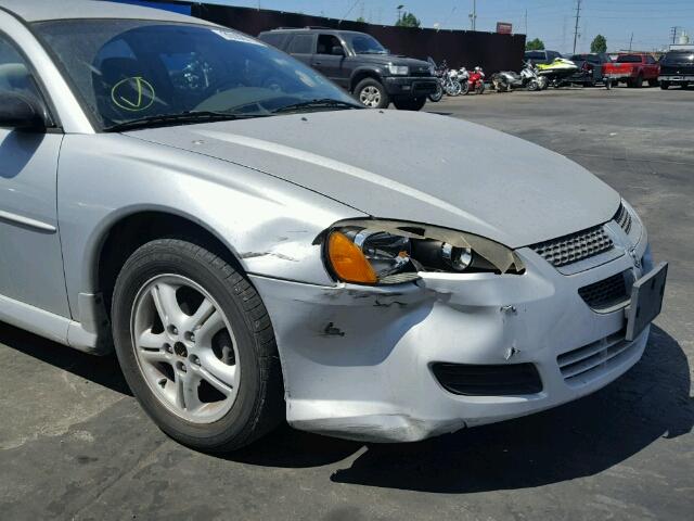 4B3AG42G73E155931 - 2003 DODGE STRATUS SILVER photo 9