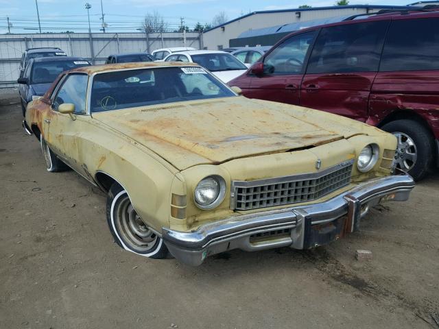 1H57H4B570845 - 1974 CHEVROLET MONTECARLO 黄色 照片 1