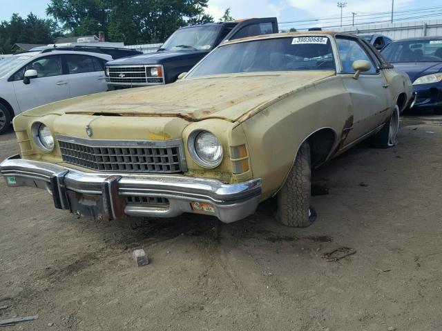 1H57H4B570845 - 1974 CHEVROLET MONTECARLO 黄色 照片 2