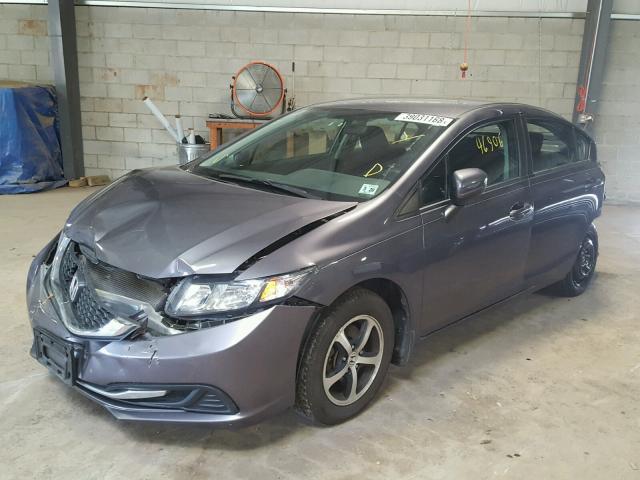 19XFB2F77FE237850 - 2015 HONDA CIVIC SE GRAY photo 2