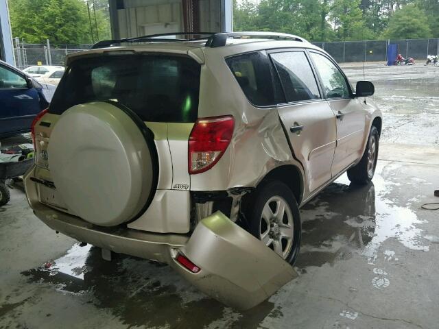 JTMBD33V786054961 - 2008 TOYOTA RAV4 TAN photo 4