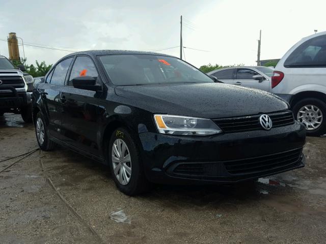 3VW2K7AJ5EM384782 - 2014 VOLKSWAGEN JETTA BASE 黑色 照片 1