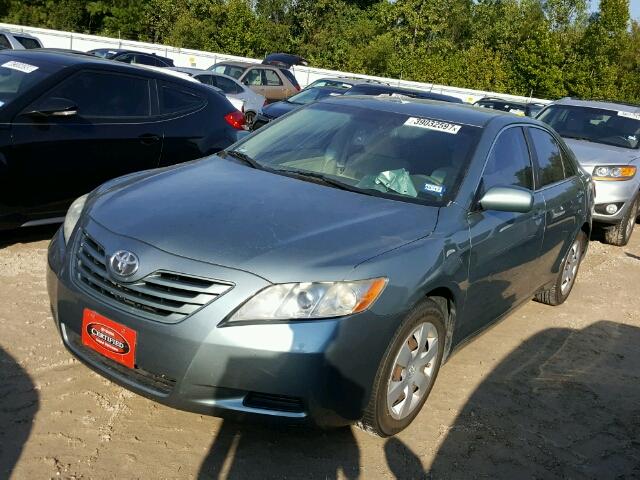 4T4BE46K78R037871 - 2008 TOYOTA CAMRY CE BLUE photo 2