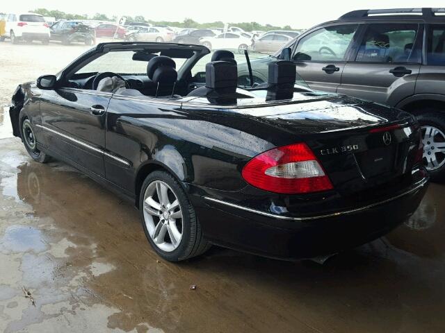 WDBTK56F18T094169 - 2008 MERCEDES-BENZ CLK 350 BLACK photo 3