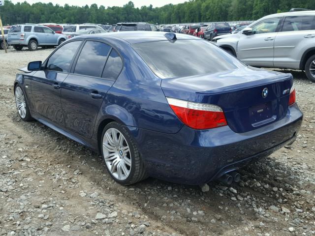 WBANW53528CT52027 - 2008 BMW 550 I BLUE photo 3