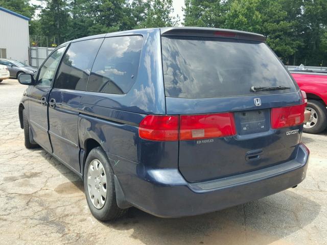 2HKRL1853XH506388 - 1999 HONDA ODYSSEY LX BLUE photo 3