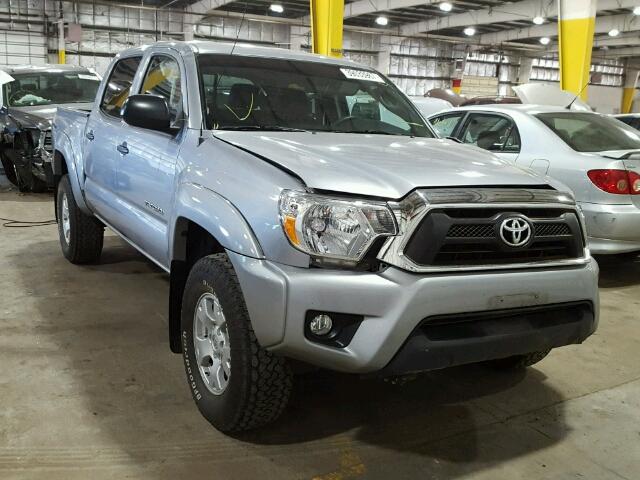 3TMLU4EN3FM168590 - 2015 TOYOTA TACOMA DOU SILVER photo 1