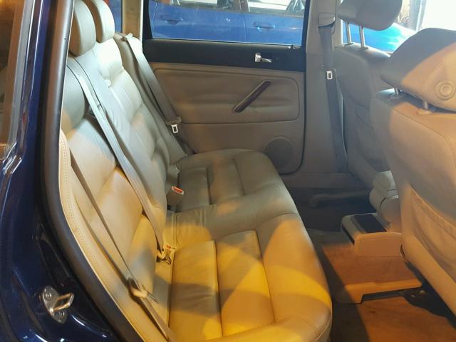 WVWBH63B31P020365 - 2001 VOLKSWAGEN PASSAT GLX BLUE photo 6