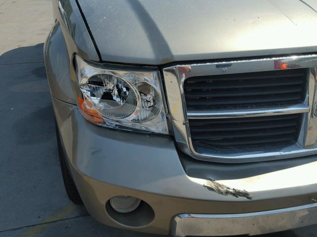 1D8HB58287F542214 - 2007 DODGE DURANGO LI GOLD photo 9