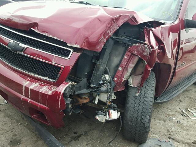 1GNFK13027J358217 - 2007 CHEVROLET TAHOE MAROON photo 9