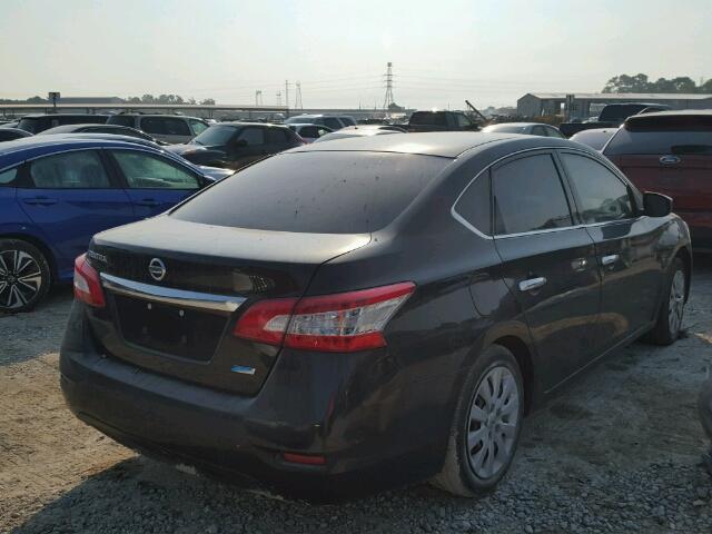 3N1AB7AP6EY202814 - 2014 NISSAN SENTRA BLACK photo 4