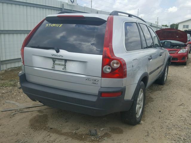 YV1CM59H941034309 - 2004 VOLVO XC90 SILVER photo 4