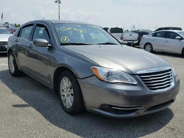 1C3CCBAB0CN163193 - 2012 CHRYSLER 200 LX GRAY photo 1