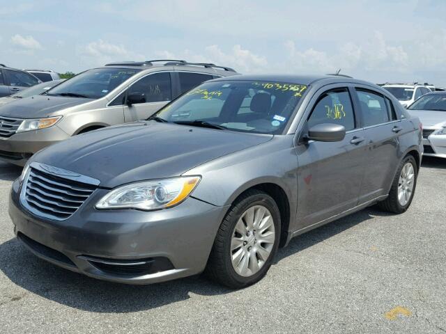 1C3CCBAB0CN163193 - 2012 CHRYSLER 200 LX GRAY photo 2