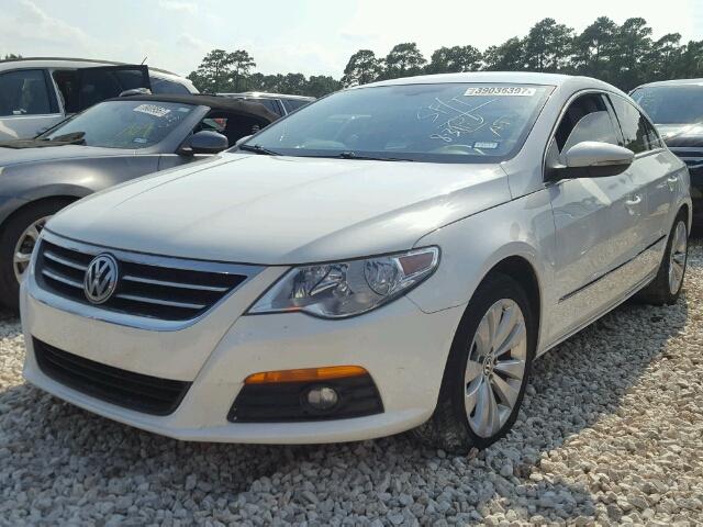 WVWMN7ANXAE557685 - 2010 VOLKSWAGEN CC WHITE photo 2