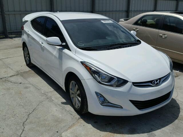 5NPDH4AE4EH517548 - 2014 HYUNDAI ELANTRA SE WHITE photo 1