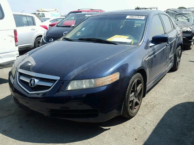 19UUA66284A071782 - 2004 ACURA TL BLUE photo 2