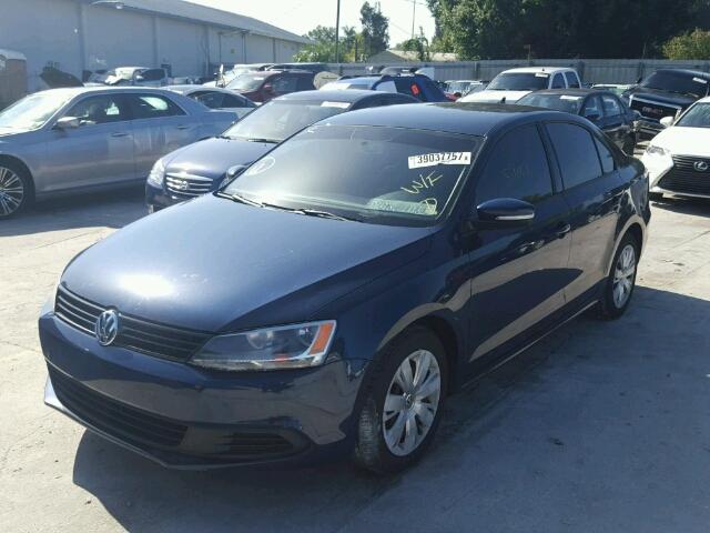 3VWD07AJ8EM370907 - 2014 VOLKSWAGEN JETTA SE 蓝色 照片 2