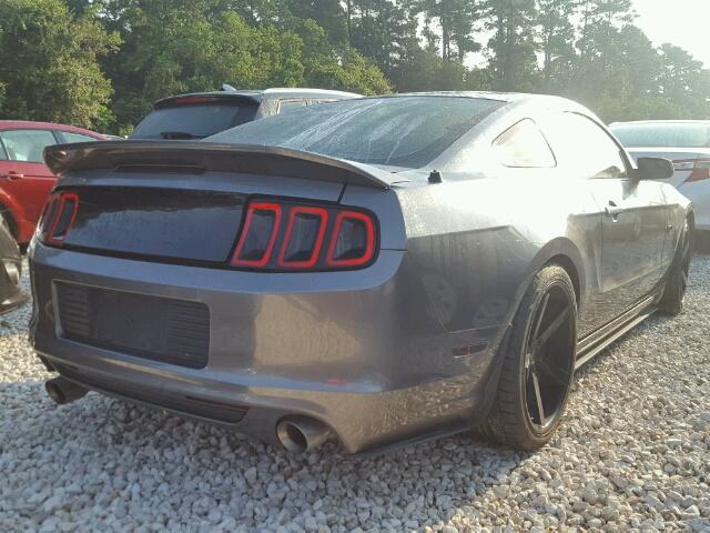 1ZVBP8CF7E5247400 - 2014 FORD MUSTANG GRAY photo 4