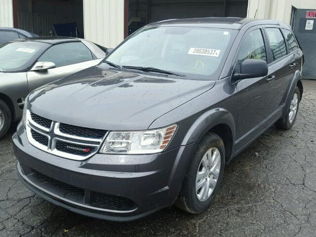 3C4PDCAB0ET214128 - 2014 DODGE JOURNEY GRAY photo 2