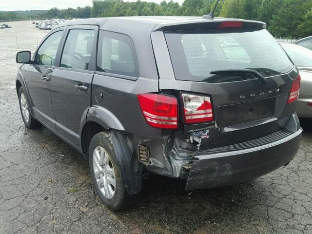 3C4PDCAB0ET214128 - 2014 DODGE JOURNEY GRAY photo 3