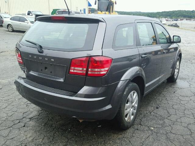 3C4PDCAB0ET214128 - 2014 DODGE JOURNEY GRAY photo 4