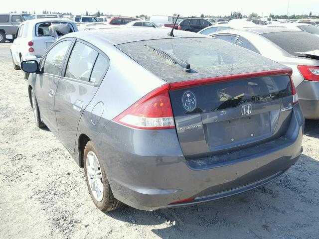 JHMZE2H73AS025663 - 2010 HONDA INSIGHT EX GRAY photo 3