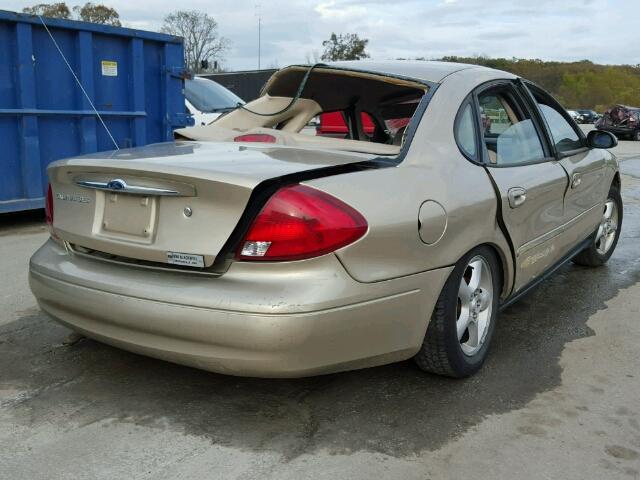 1FAFP55U41A287150 - 2001 FORD TAURUS SES GOLD photo 4