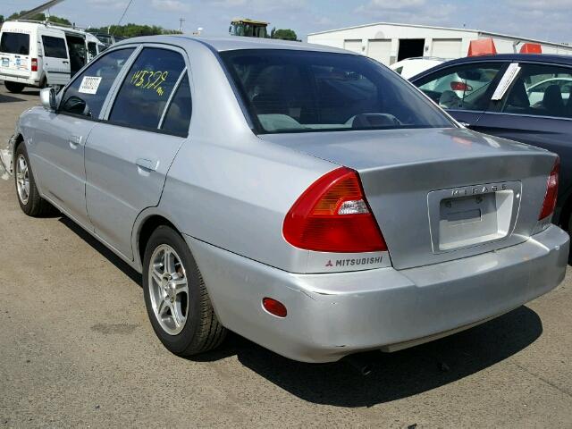 JA3AY26C81U037431 - 2001 MITSUBISHI MIRAGE ES SILVER photo 3