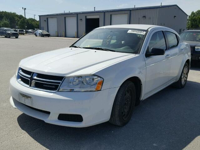 1C3CDZAB7CN171362 - 2012 DODGE AVENGER WHITE photo 2