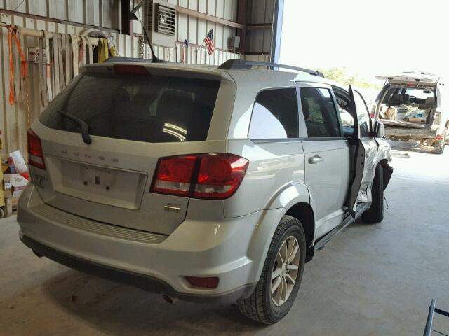 3C4PDCBGXDT541208 - 2013 DODGE JOURNEY SILVER photo 4