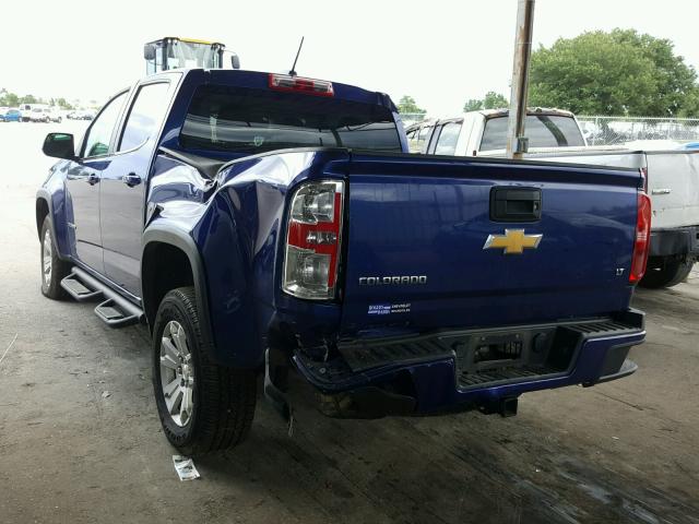 1GCGSBE30F1187332 - 2015 CHEVROLET COLORADO L BLUE photo 3
