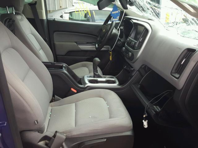 1GCGSBE30F1187332 - 2015 CHEVROLET COLORADO L BLUE photo 5
