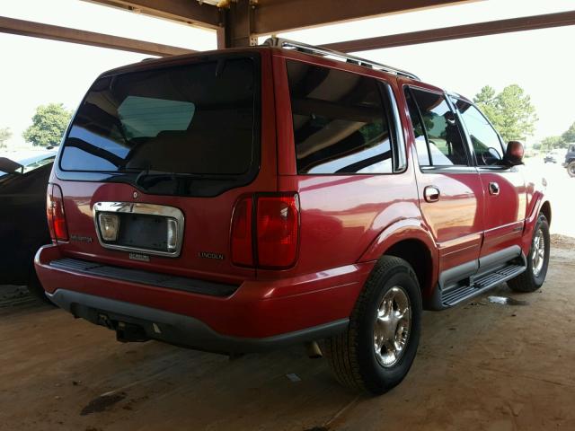 5LMPU28L1XLJ03460 - 1999 LINCOLN NAVIGATOR RED photo 4