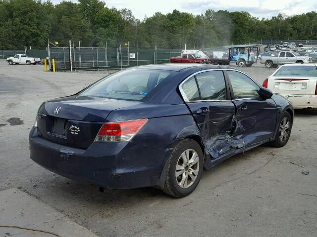 1HGCP26428A085736 - 2008 HONDA ACCORD LXP BLUE photo 4