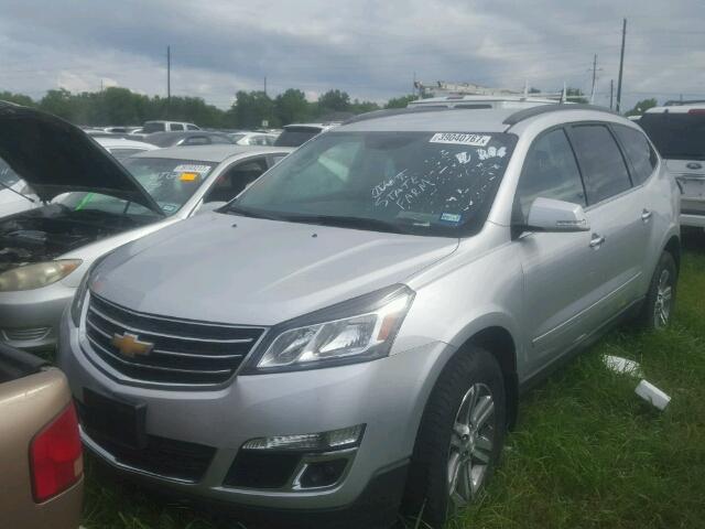 1GNKRGKD0FJ343537 - 2015 CHEVROLET TRAVERSE L SILVER photo 2