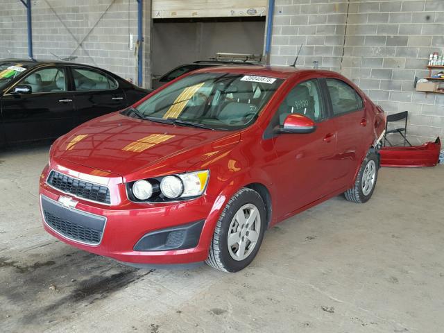 1G1JA5SH9D4256176 - 2013 CHEVROLET SONIC LS 勃艮第红 照片 2