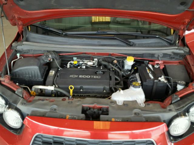 1G1JA5SH9D4256176 - 2013 CHEVROLET SONIC LS 勃艮第红 照片 7