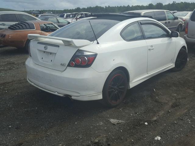 JTKDE3B74A0319183 - 2010 TOYOTA SCION TC WHITE photo 4