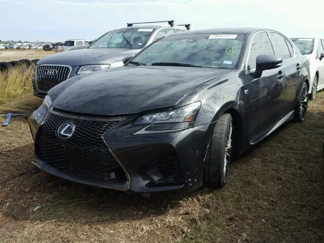 JTHBP1BL2GA001252 - 2016 LEXUS GS-F BLACK photo 2