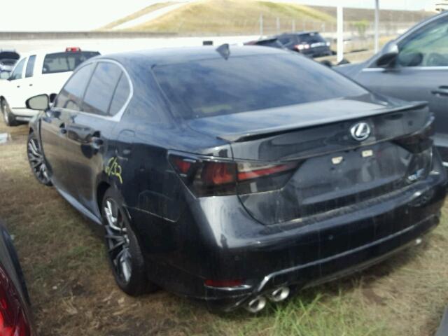 JTHBP1BL2GA001252 - 2016 LEXUS GS-F BLACK photo 3