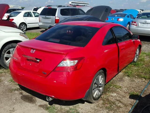 2HGFG1B82BH516651 - 2011 HONDA CIVIC RED photo 4