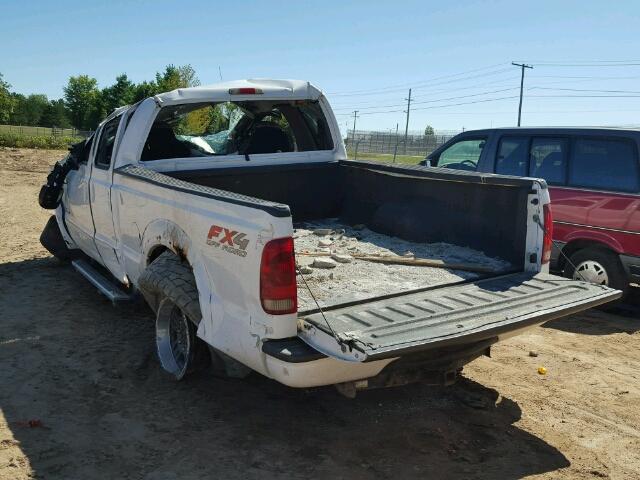 1FTSX21P55ED01742 - 2005 FORD F250 SUPER WHITE photo 3