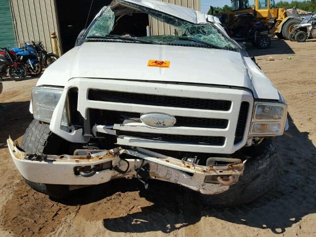 1FTSX21P55ED01742 - 2005 FORD F250 SUPER WHITE photo 7