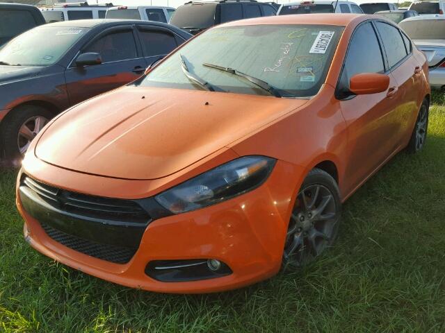 1C3CDFBB9ED868697 - 2014 DODGE DART ORANGE photo 2