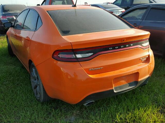 1C3CDFBB9ED868697 - 2014 DODGE DART ORANGE photo 3