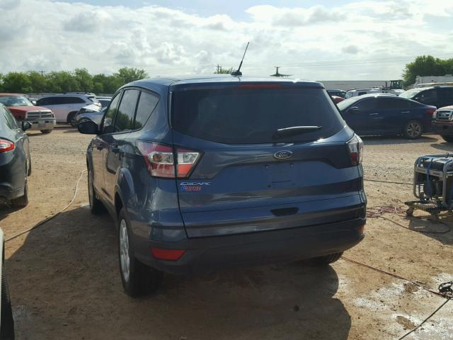 1FMCU0F75JUA09594 - 2018 FORD ESCAPE S BLUE photo 3